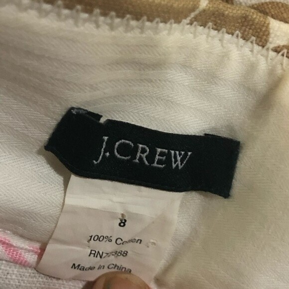 J.Crew Deco Dot Mini Pencil Skirt Size 8 - Picture 7 of 8